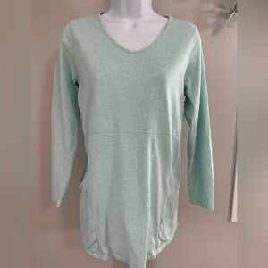 Pure Jill Turquoise V-Neck Tunic for Women